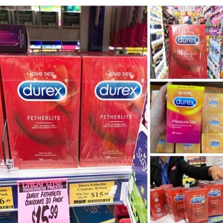 Hop 30 goi bao cao su Durex Úc sieu mong, om sat
