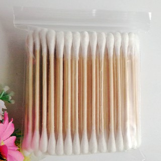 Bịch 100 Bông tăm vệ sinh ngoáy tai