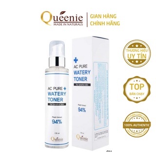 Toner dưỡng trắng Queenie AC Pure Nước hoa hồng cân bằng độ ẩm Hàn Quốc chính hãng 170ml