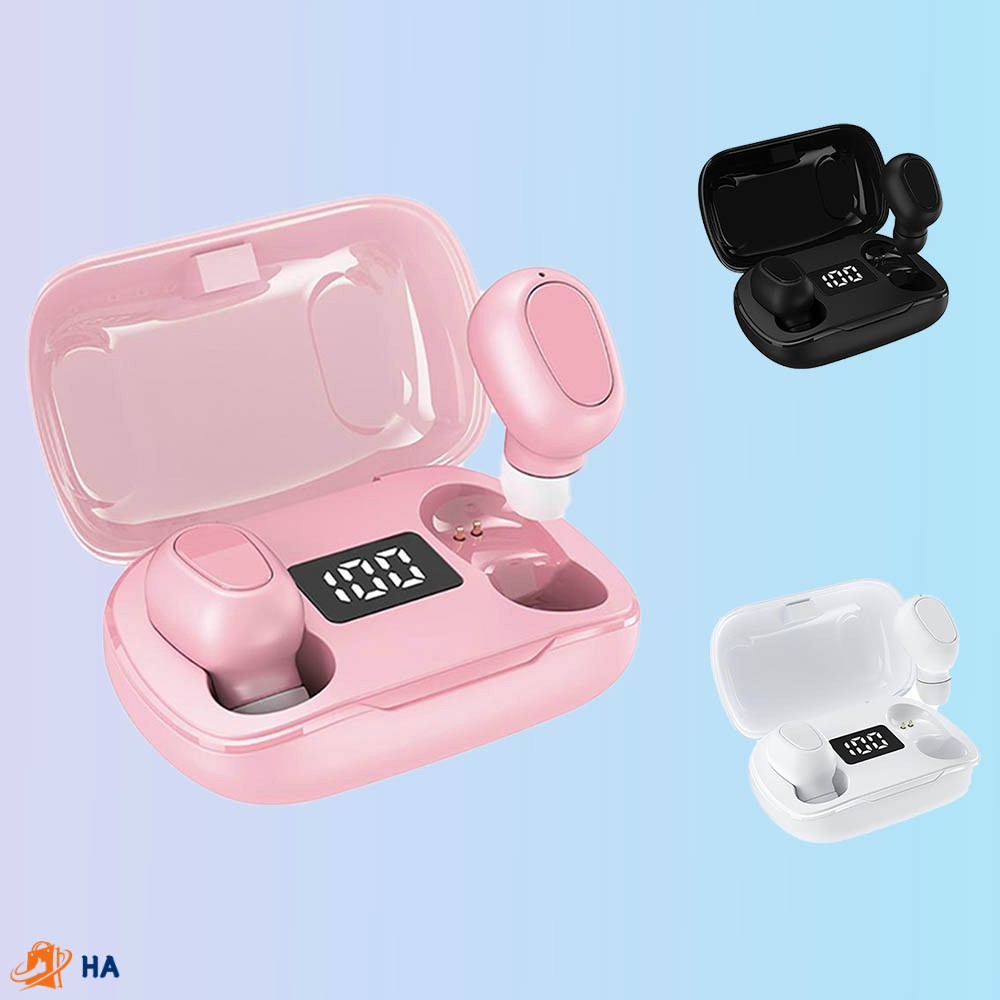 Bộ tai nghe nhét tai bluetooth không dây L21 Pro TWS 5.0 có màn hình kỹ thuật số LED | BigBuy360 - bigbuy360.vn