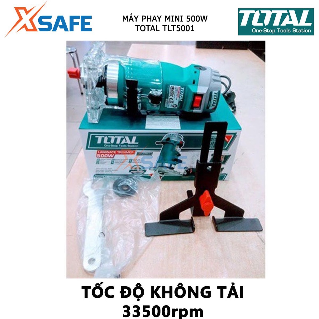 Máy phay mini đa năng TOTAL TLT5001 220-240V, công suất 500W, dùng phay, cắt các bề mặt phẳng