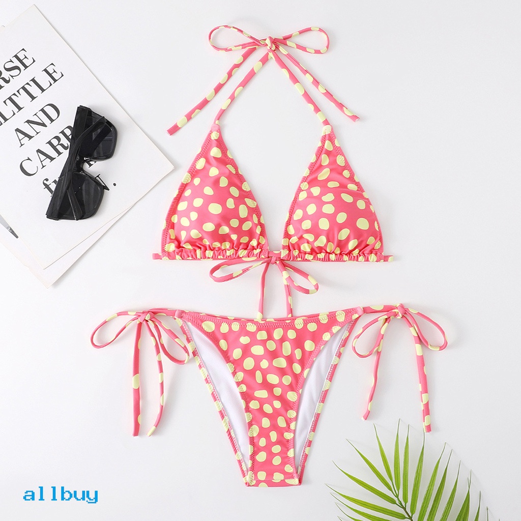 Bộ Đồ Bơi 2 Mảnh Hở Lưng Thời Trang Mùa Hè Cho Nữ