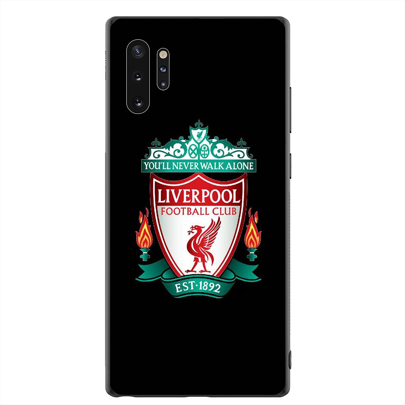 iPhone 12 Mini 11 Max Pro SE 2020 XR Phone Case Soft Silicone Casing Logo Liverpool red Wallpaper