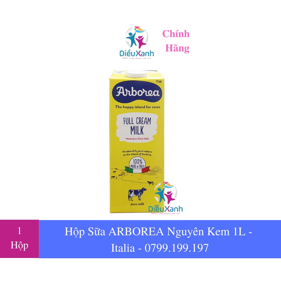 1 Hộp Sữa Tươi Nguyên Kem Arborea 1L - Nhập Khẩu Ý