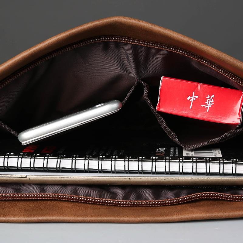 Túi Da Cầm Tay Thời Trang Công Sở Thanh Lịch Cho Nam