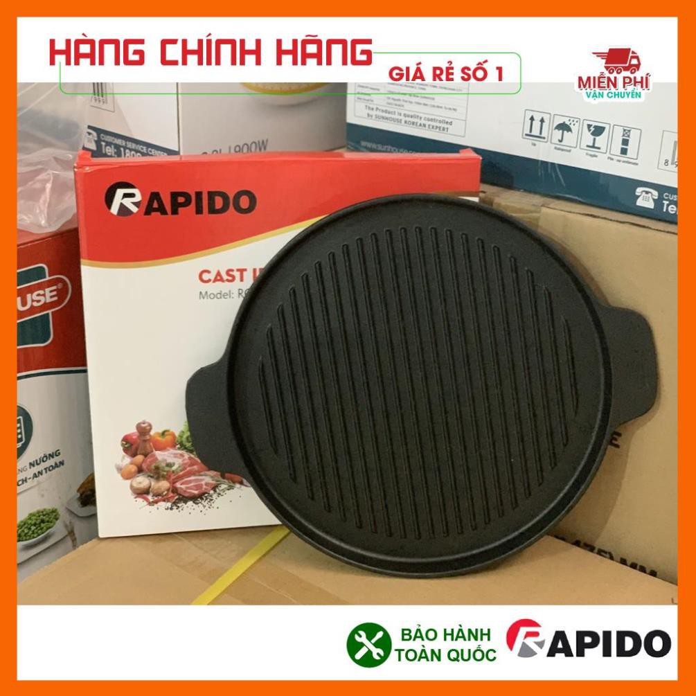 CHẢO NƯỚNG RAPIDO, CHẢO GANG NƯỚNG RAPIDO, 24CM, 26CM, RG26-RF, RG26-RF DÙNG ĐƯỢC TRÊN MỌI LOẠI BẾP