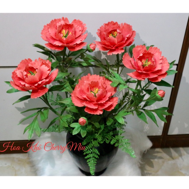 Hoa mẫu đơn đất sét