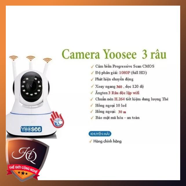 CAMRAE 3 RÂU có led ban đêm KÈM Thẻ nhớ 64g THÁI LAN - Thẻ nhớ chính hãng chuyên dụng cho camera IP