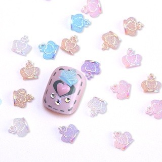 10 Hạt Charm Hình Vương Miệng Trang Trí Móng