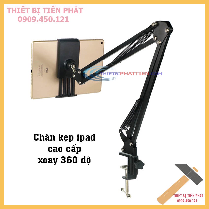 Chân Kẹp Điện Thoại - Ipad Xoay 360 độ (Hàng xịn)