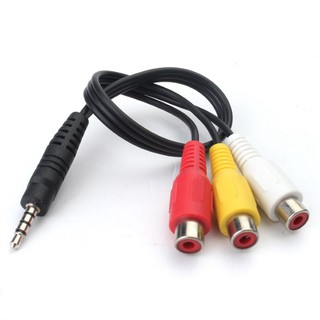 (CÓ SHIP HỎA TỐC) CÁP CHUYỂN TỪ CỔNG 3.5MM SANG AV HOA SEN(VIDEO + AUDIO)