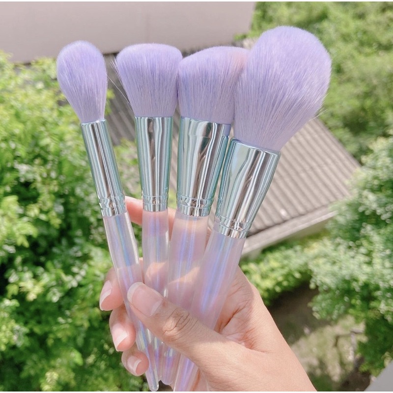 Bộ cọ 10 cây hologram tím pastel