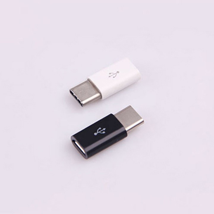 Đầu chuyển đổi Micro sang USB Type C cho chân dài và chân ngắn - Nhiều màu