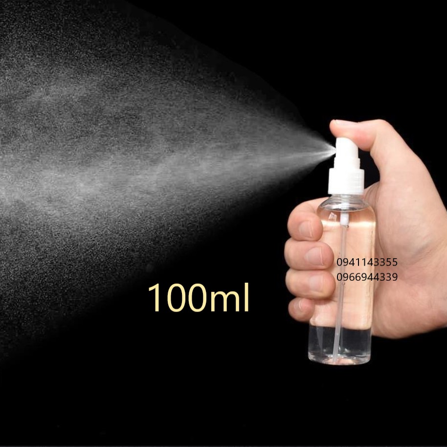 HÀNG CÓ SẴN-Chai nhựa Vòi xịt phun sương 10ml 30ml 50ml 100ml đựng xịt khoáng cồn, gel rửa tay mỹ phẩm