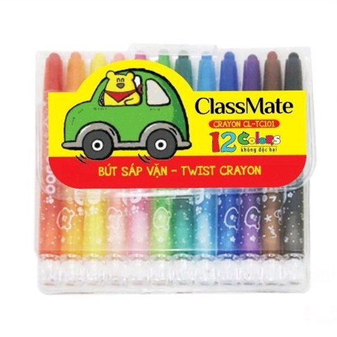 Sáp vặn 12, 18 màu ngắn Classmate CL-TC101, 102