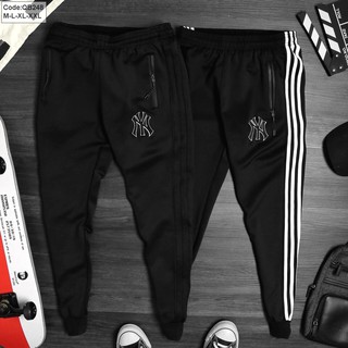 Quần Jogger nam - Quần thể thao nam viền sọc QB248 thêu logo