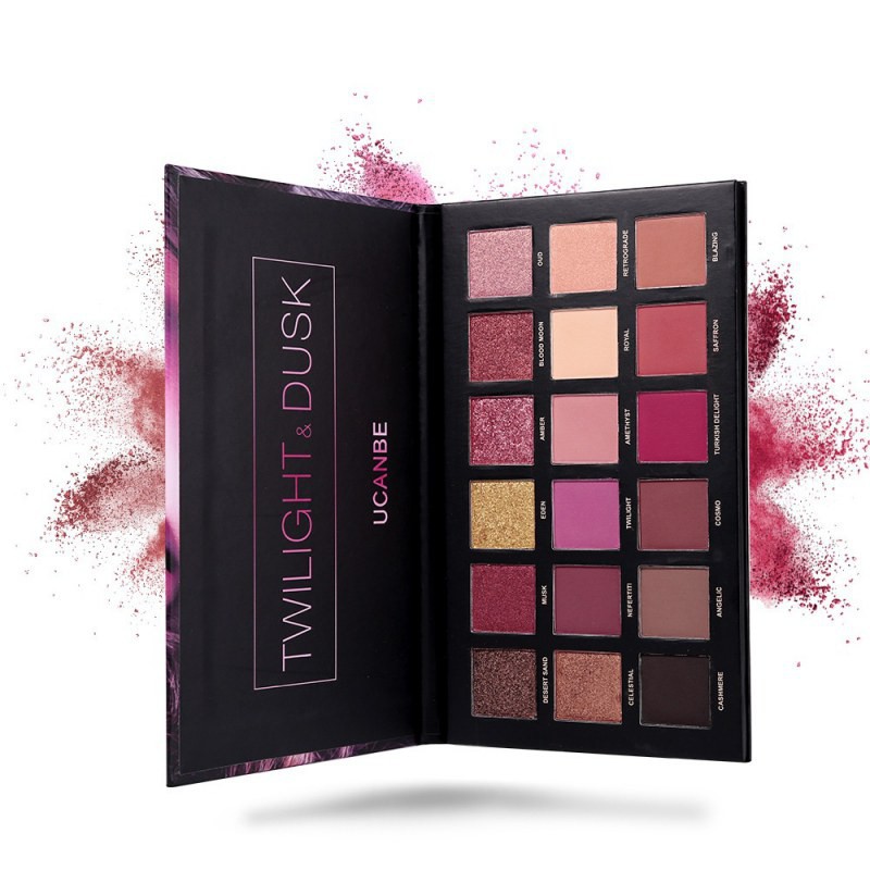 Bảng Phấn Mắt UCANBE 18 Màu Lì Lấp Lánh Trang Điểm Đa Năng