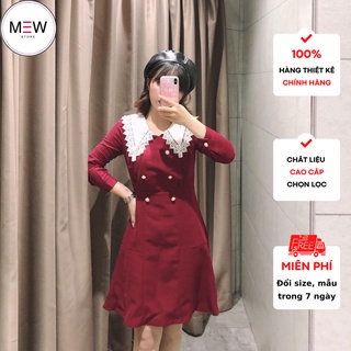 Váy đỏ đô thiết kế tiểu thư Dora MEW, đầm đỏ cực tôn da nổi bật cho nàng công sở