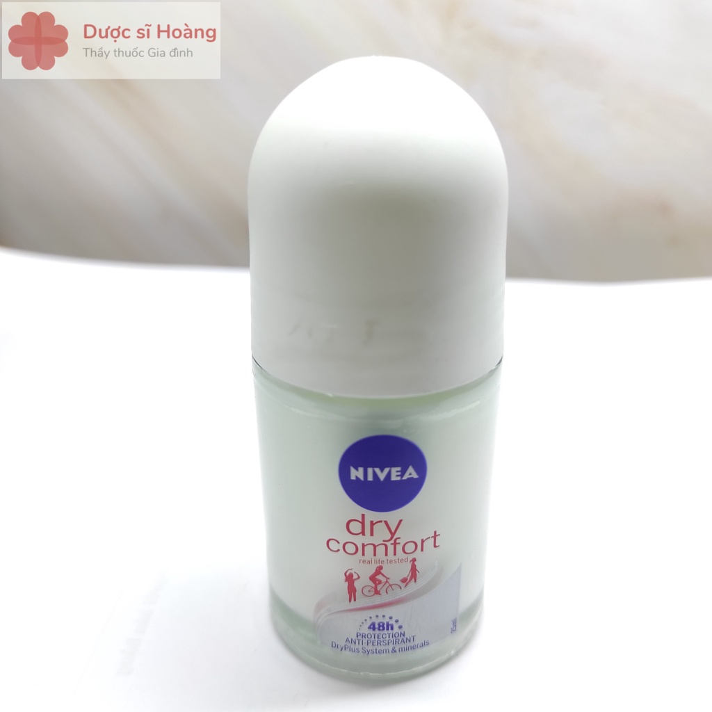 Lăn Nách Nivea Dry Comfort - Lăn Khử Mùi Nivia Đẩy Mùi Hôi Hiệu Quả Cho Nữ