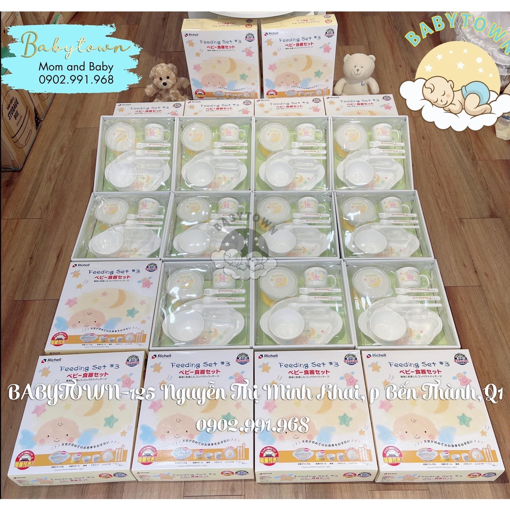 [ Chính Hãng ] Bộ 9 món ăn dặm LO cho bé Richell