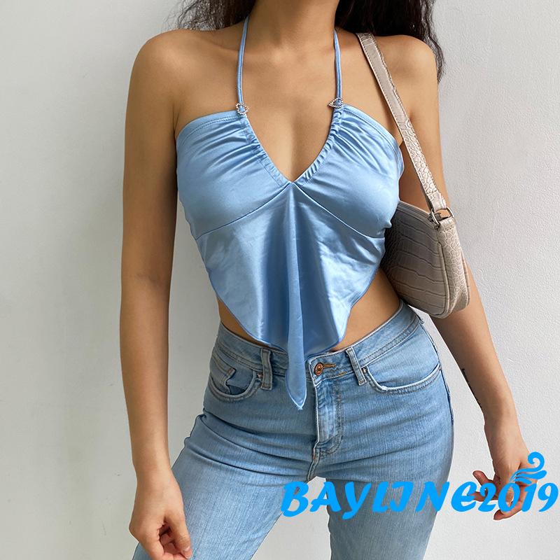 Áo Dây Nữ Cộc Tay Hở Lưng Quyến Rũ