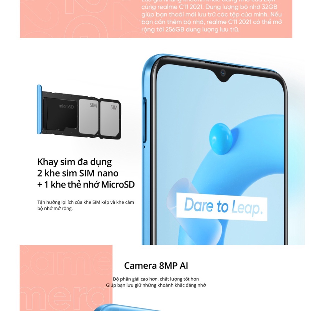 Điện Thoại realme C11 2021   - Hàng Chính Hãng