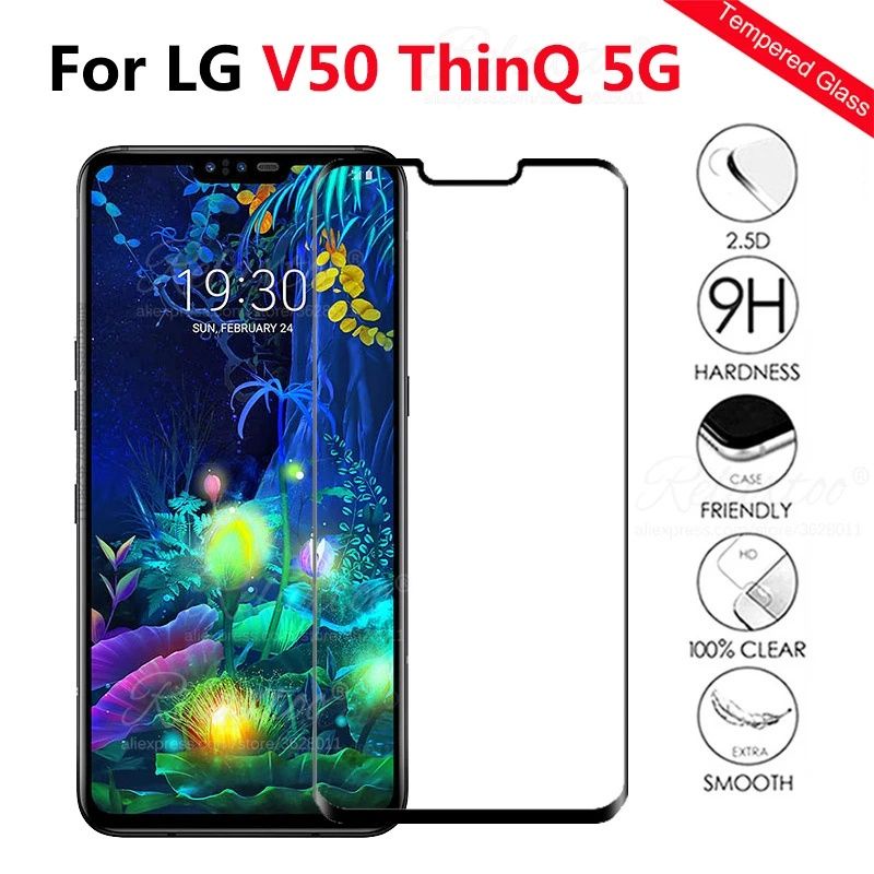 Miếng Dán Kính Cường Lực 4D Cho LG V50 Full Màn Hình