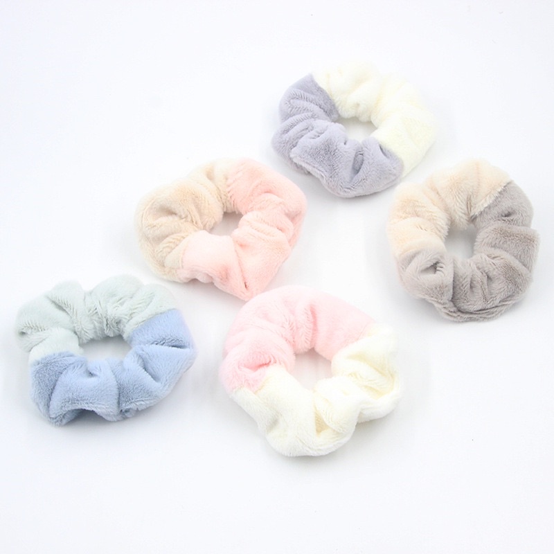 🦢Chun cột tóc Scrunchies lông 2 mầu