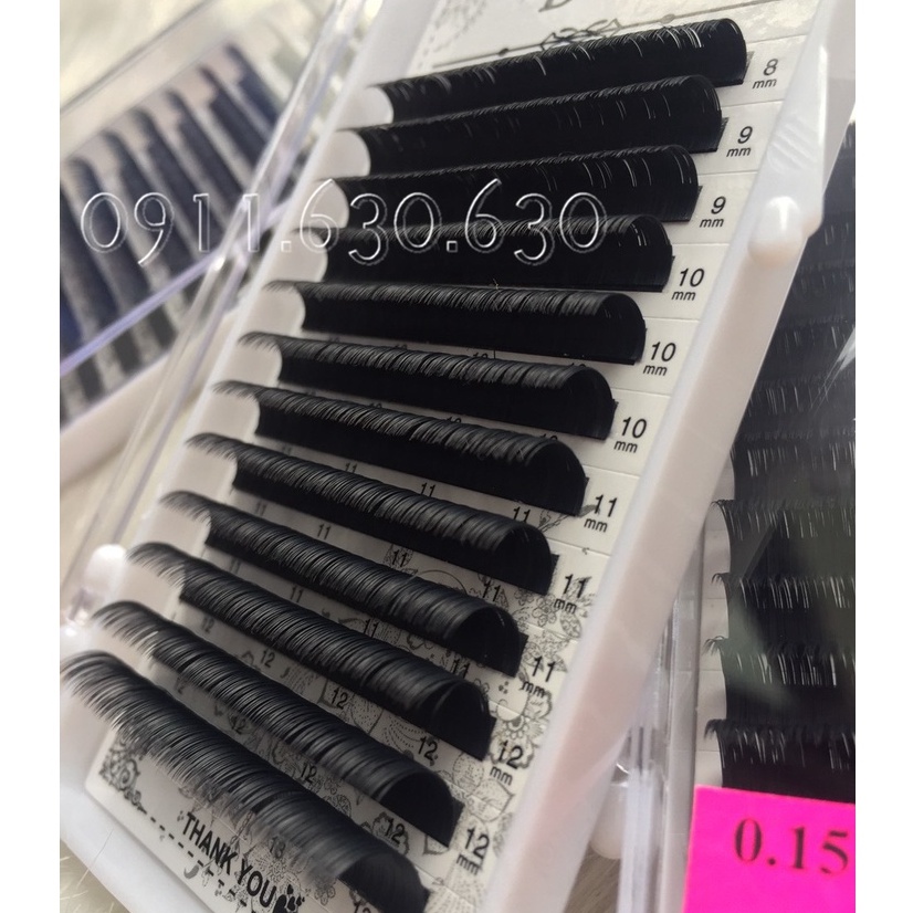 MI FLAT MIX SIZE  DÀY 0.15_SIÊU MỀM_SIÊU ĐEN_BELASH