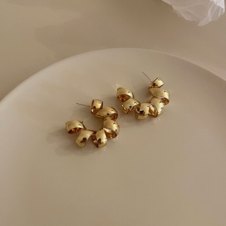 Khuyên tai bạc 925 dạng xoắn thiết kế xoắn thời trang cá tính