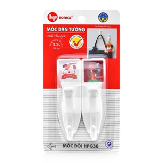 (2cái/1vĩ)5 vỉ móc dán tường đôi HOFACO hàng Vn chất lượng cao