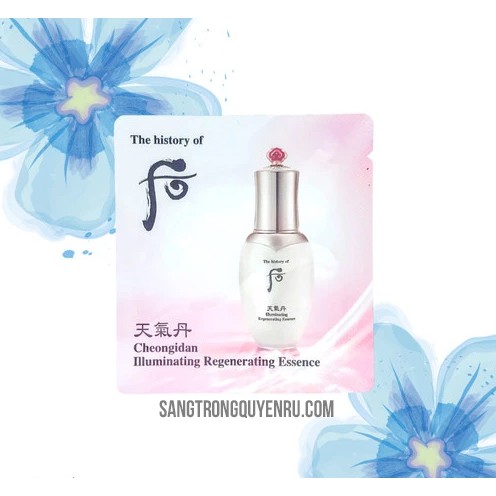 Tinh chất Tái sinh cao cấp Whoo Cheongidan Illuminating Regenerating Essence (Gói 1 ml) - Tăng cường sức mạnh cho da