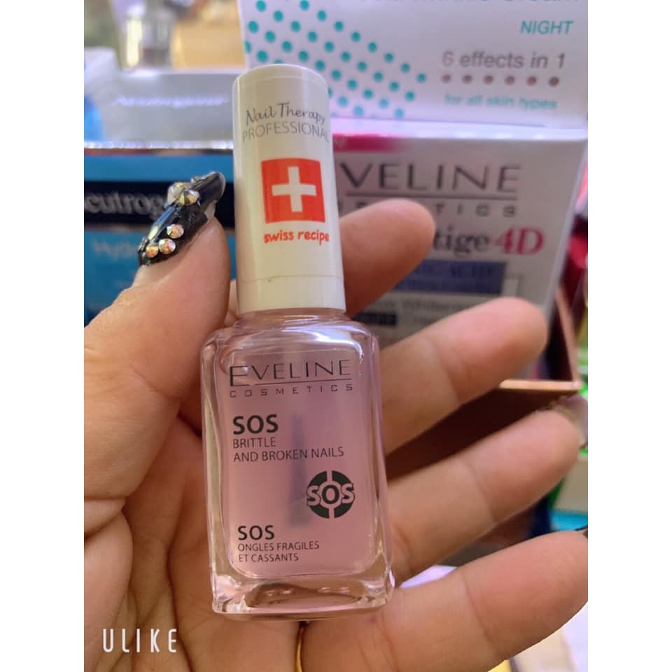 Sơn dưỡng móng SOS Canxi và Collagen Eveline 12ml ( mẫu mới) | BigBuy360 - bigbuy360.vn