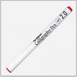 Bút viết thư pháp Artline Calligraphy EK-242 - Chisel tip 2.0mm - Màu đỏ (Red)