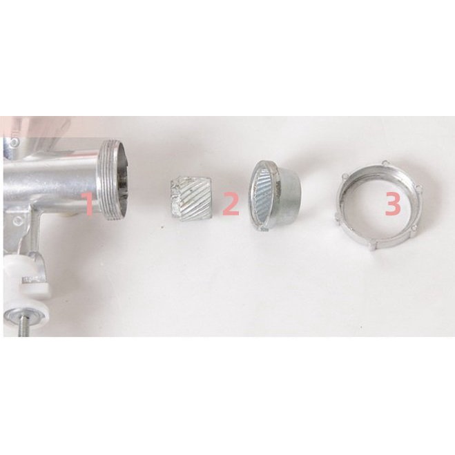 Máy xay quả, hoa quả, ớt, gia vị hành tỏi và kèm ống nhồi để nhồi xúc xích lạp xưởng