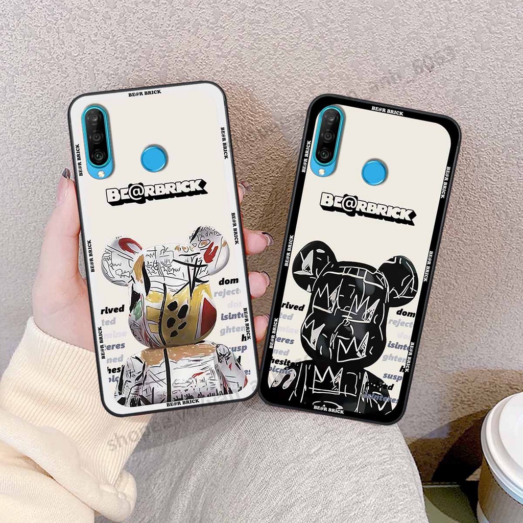 Ốp Huawei Nova 4e / P30 Lite be@r brick mars thời trang, ốp lưng điện thoại viền dẻo siêu chất