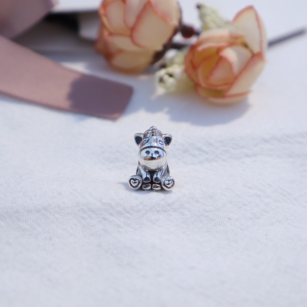 Charm Xuyên Ngựa Unicorn- S925ALE- Trang Sức Bạc Venus