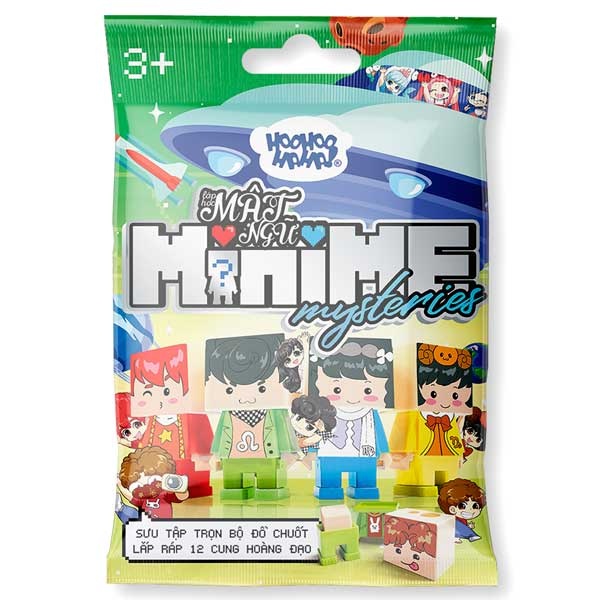 Bộ Chuốt Bút Chì Và Gôm Tẩy Lắp Ráp Lớp Học Mật Ngữ - HooHooHaHa Minime Xanh Lá -(Mẫu Sản Phẩm Bên Trong Là Ngẫu Nhiên)