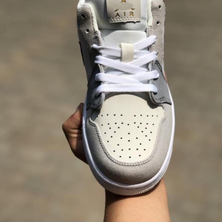 🎀 SIÊU HÓT 🎀 Giày Sneaker Jordan Paris xám cổ thấp nam nữ cao cấp full box + bill