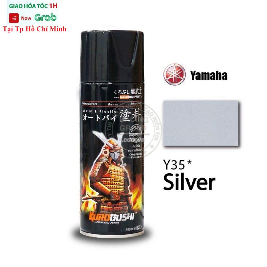 Sơn Xịt Samurai Màu Bạc Yamaha - Mã Y35