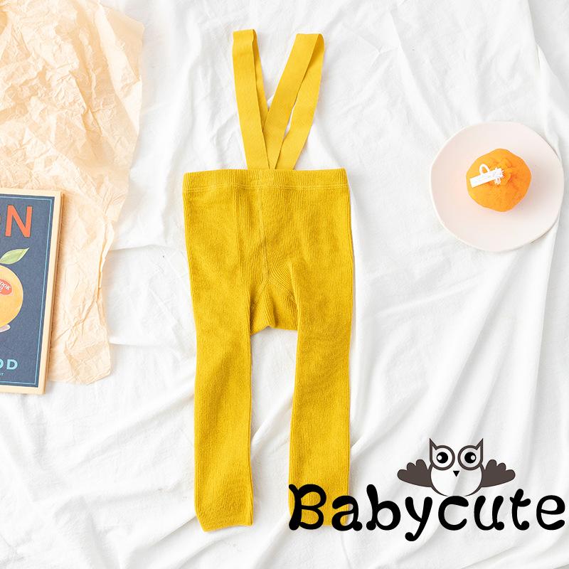 Quần Yếm Lưng Cao Màu Trơn Dành Cho Bé Gái