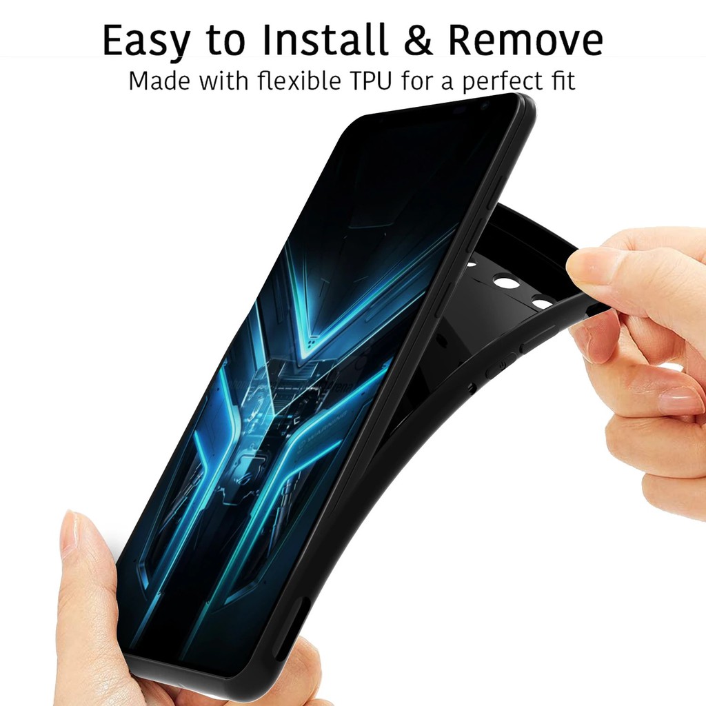 [Loại Tốt] Ốp lưng Asus ROG Phone 3 ZS661KS Dẻo Đen Nhám Mịn