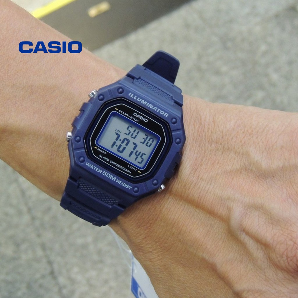 Đồng hồ nam CASIO W-218H-1AVDF/W-218H-2AVDF chính hãng - Bảo hành 1 năm, Thay pin miễn phí