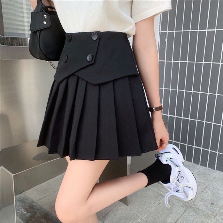 Chân Váy Chữ A, Chân Váy Tennis Xếp Ly 4 Khuy Phong Cách Nữ Tính Điệu Đà Dễ Thương | BigBuy360 - bigbuy360.vn