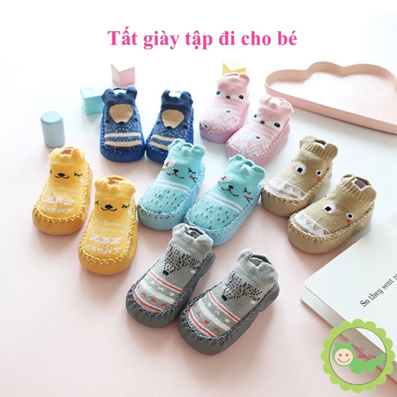 Tất giày đế da cho bé (nhiều mẫu)