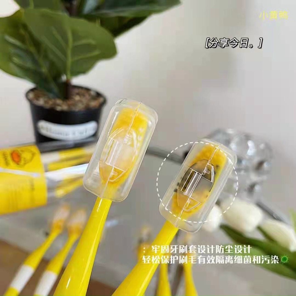 Bàn chải đánh răng cho bé 1 tuổi 2 tuổi combo 8 bàn chải vịt hãng GDUCK lông nano 5d siêu mảnh siêu mềm JIMADO S430