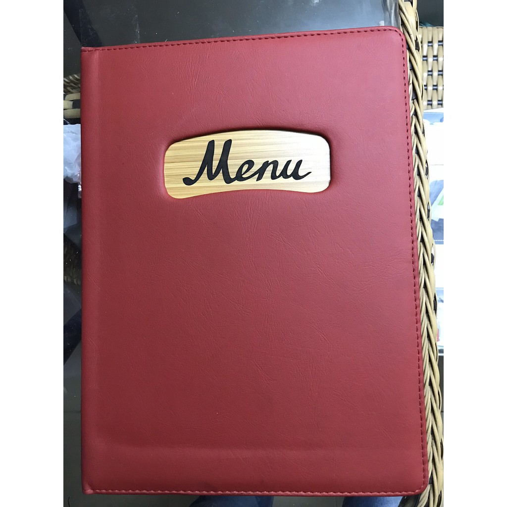 Menu A4 10 Lá Quyển Da 205