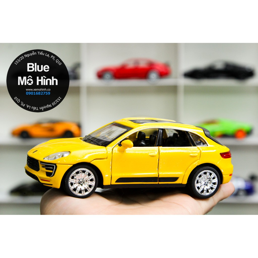 Xe mô hình Porsche Macan SUV mở hết cửa 1:32 Vàng