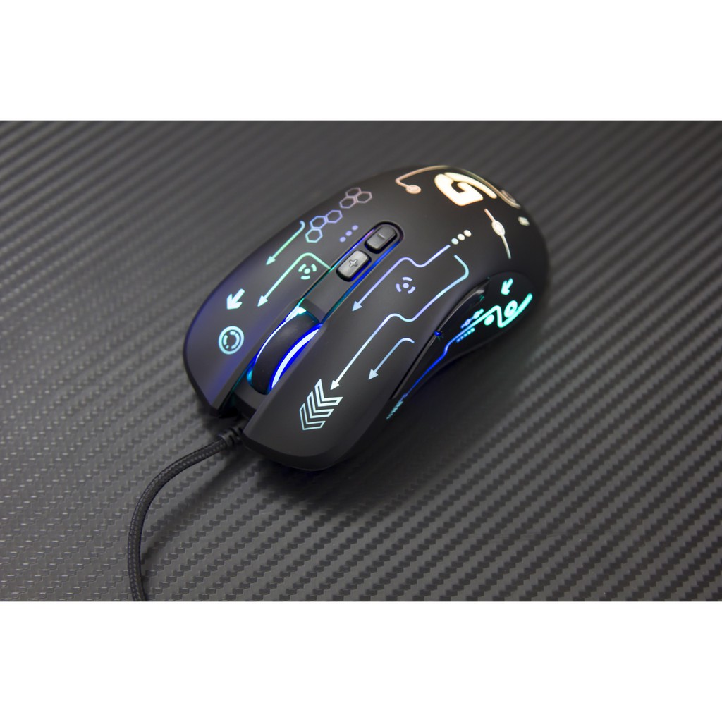 Chuột chơi game có dây Fuhlen G90S RGB - Hàng chính hãng