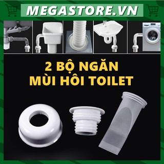 Combo 2 Bộ Ống Chặn Mùi Hôi Cống, Mùi Hố Ga, Khử Mùi Nhà Vệ Sinh, Nhà Tắm Megastore
